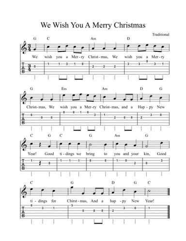 We Wish You A Merry Christmas (arr. Patrick Hume)