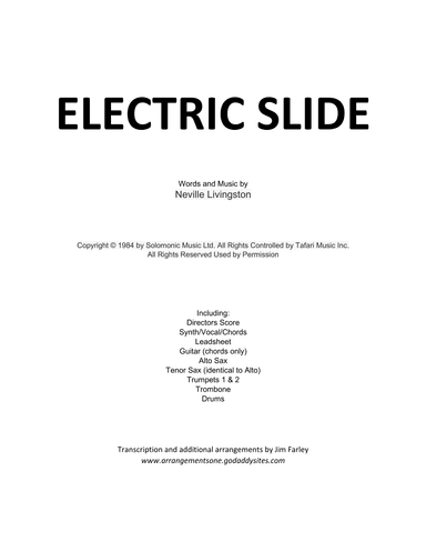 Electric Slide (arr. Jim Farley)