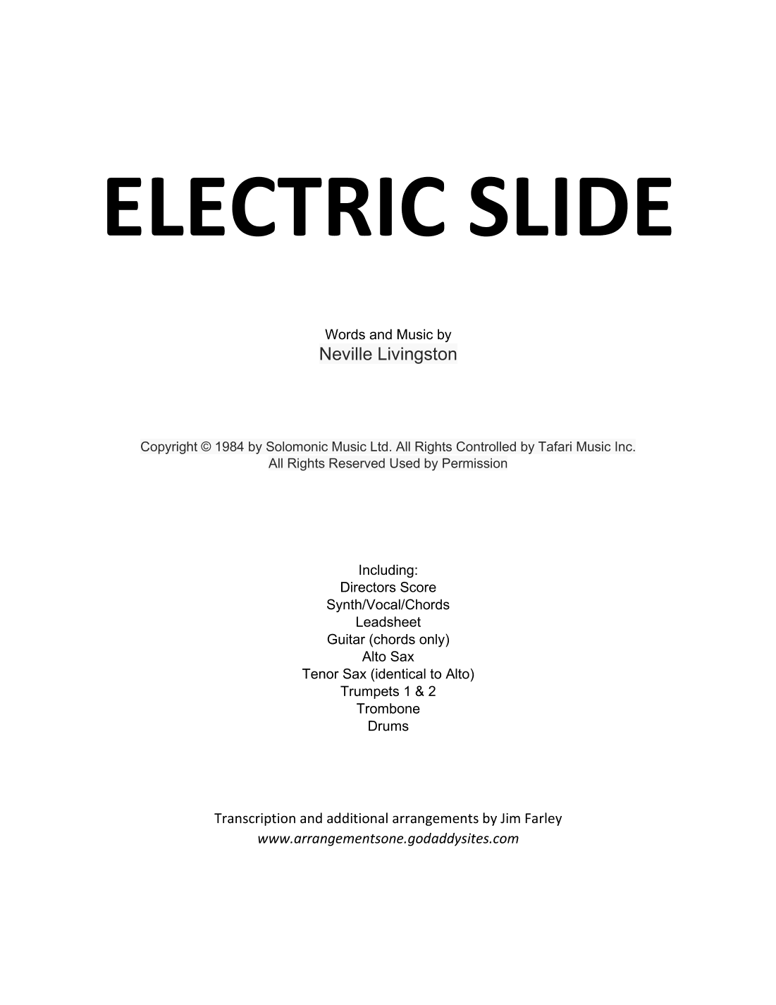 Electric Slide (arr. Jim Farley)