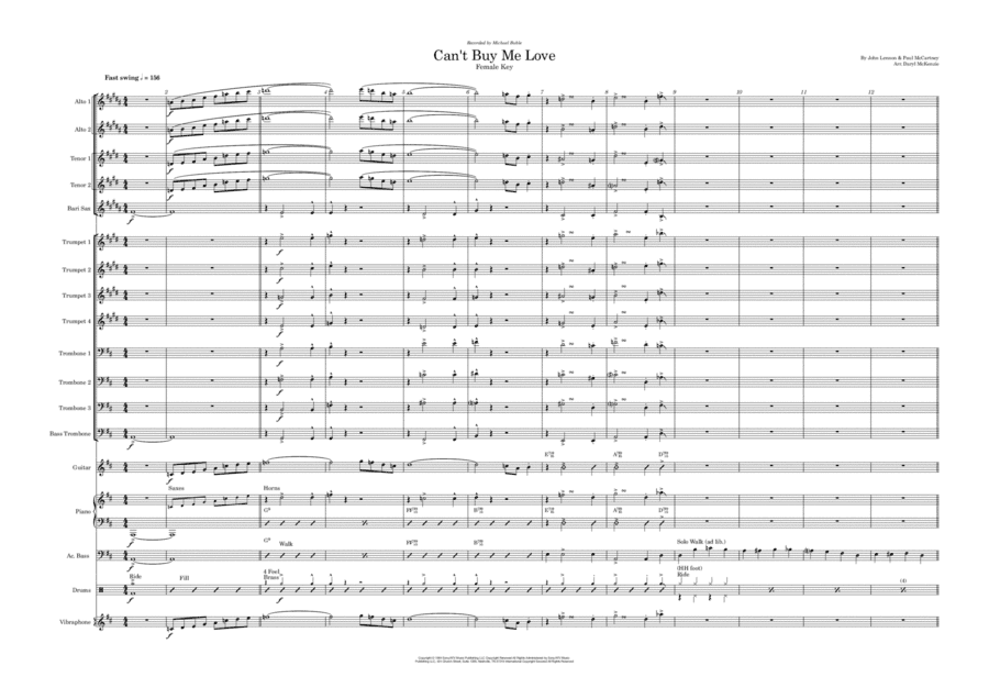 Can't Buy Me Love (arr. Daryl McKenzie)