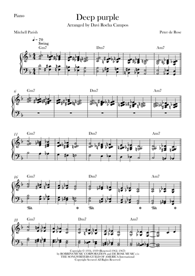Deep Purple (arr. Davi Rocha Campos)