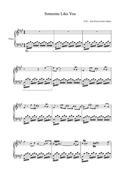 Someone Like You (arr. Adele Adkins)
