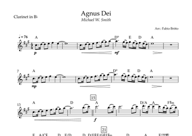 Agnus Dei (arr. Fabio Britto)