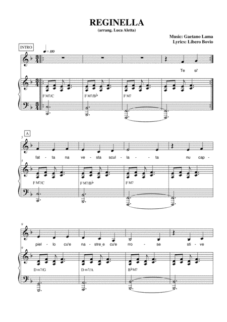 Reginella (arr. Luca Aletta)