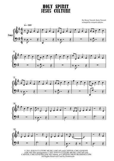 Holy Spirit (arr. BY EZEQUIEL EDIÇÕES)