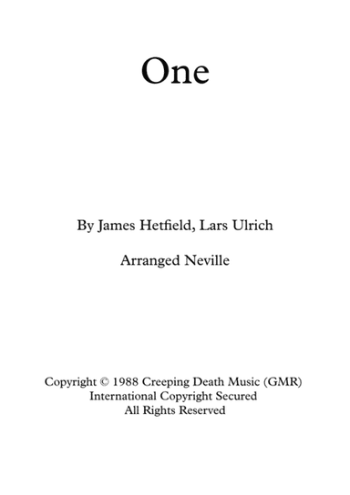 One (arr. Neville)