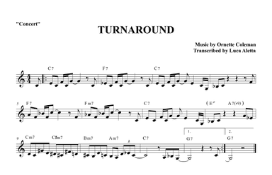 Turnaround (arr. Luca Aletta)