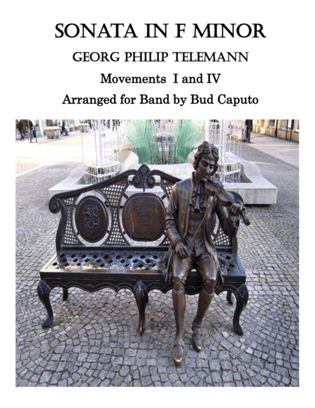 Telemann Sonata for Band Score and Woodwind Parts (arr. Bud Caputo)