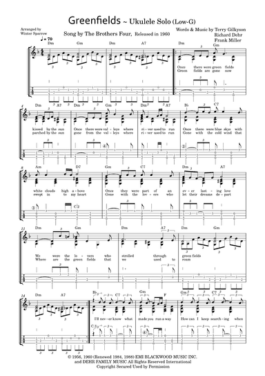 Greenfields (arr. Winter Sparrow)