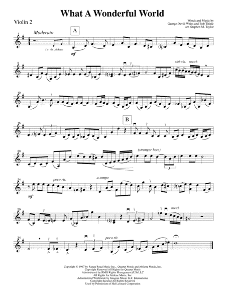 What A Wonderful World (arr. Stephen M. Taylor)