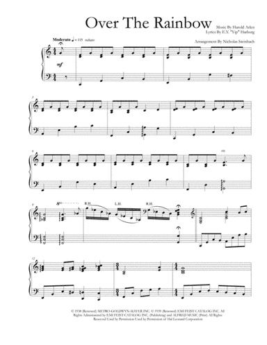 Over The Rainbow (from The Wizard Of Oz) (arr. Nicholas Steinbach)