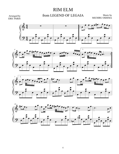 Rim Elm (arr. Eric Paris)