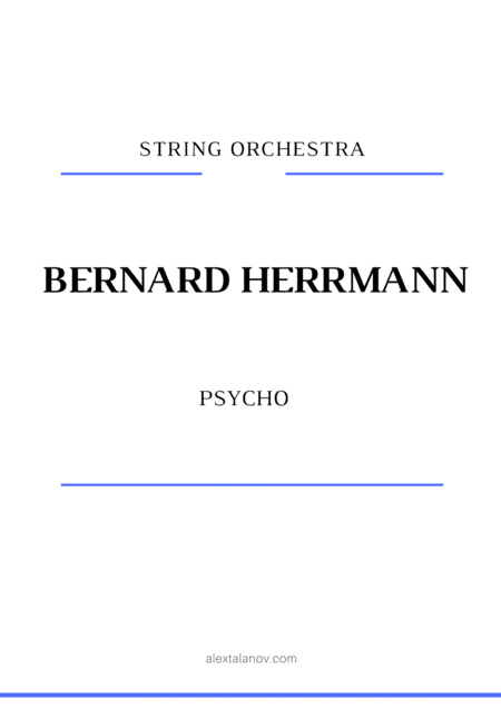 Psycho (theme) (arr. Alex Talanov)