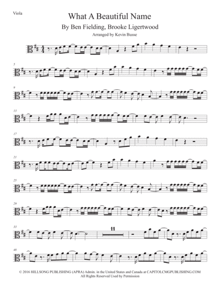 What A Beautiful Name (arr. Kevin Busse)