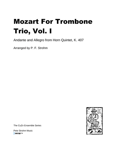 Mozart for Trombone Trio, Vol. I (arr. P. F. Strohm)