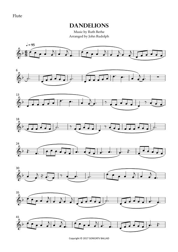 Dandelions (arr. John Rudolph)