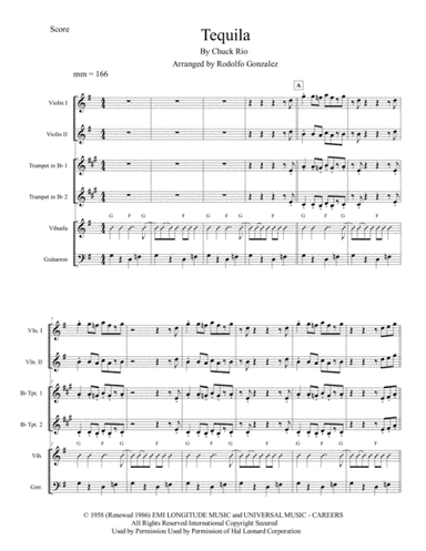 Tequila (arr. Rodolfo Gonzalez)
