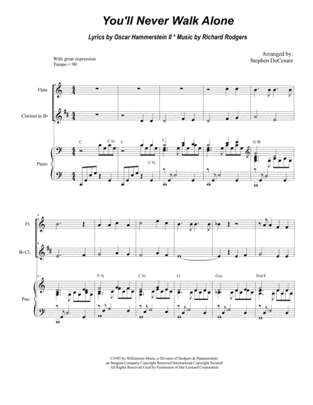 You'll Never Walk Alone (arr. Stephen DeCesare)