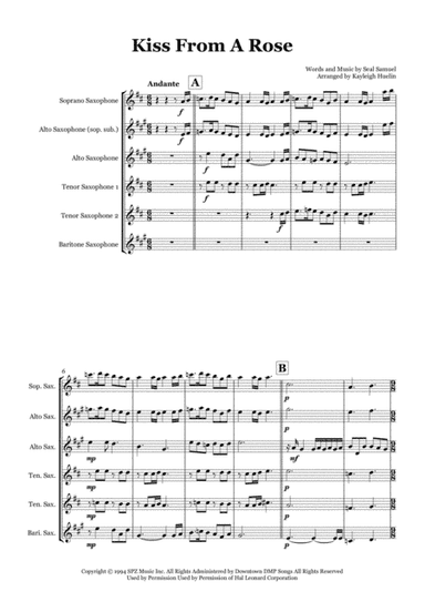 Kiss From A Rose (arr. Kayleigh Huelin)