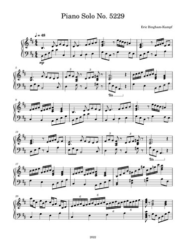 Piano Solo No. 5229