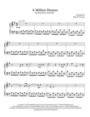 A Million Dreams (arr. Ben M. Noynay)