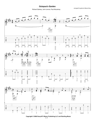 Octopus's Garden (arr. Steven King)
