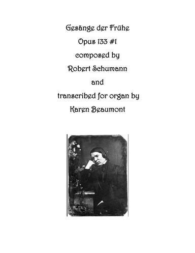Gesange der Fruhe Opus 133 #1