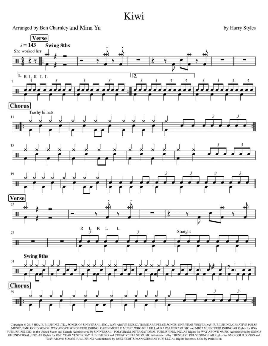 Kiwi (arr. Ben Charnley, Mina Yu)