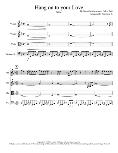 Hang On To Your Love (arr. Songhea Sackrider)
