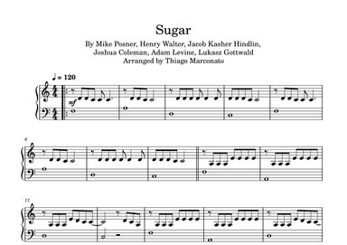 Sugar (arr. Thiago Marconato)