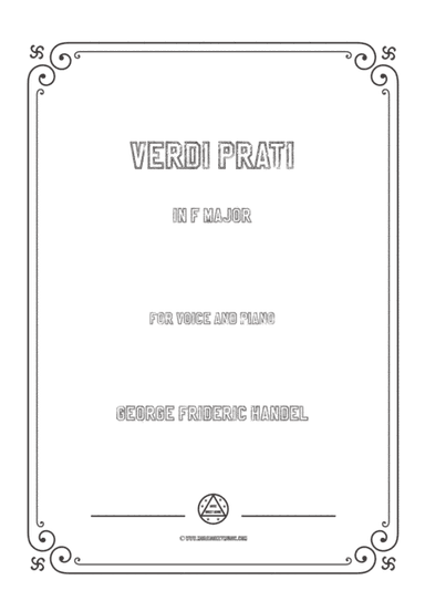 Handel-Verdi prati in F Major,for Voice and Piano (arr. MSM)