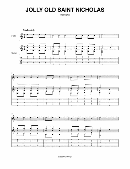 Jolly Old Saint Nicholas (arr. Mark Phillips)