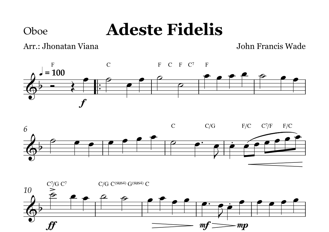 Adeste Fidelis (arr. Jhonatan Lucio Viana)