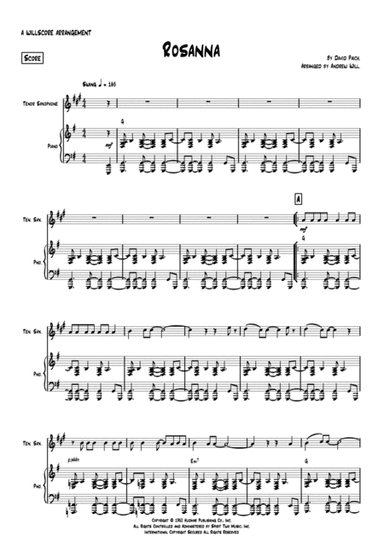 Rosanna (arr. Andrew Will)