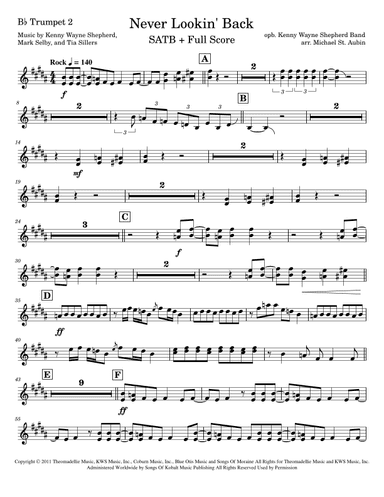 Never Lookin' Back (arr. Michael St. Aubin)