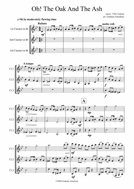 Oh! The Oak and the Ash (arr. Graham Atterbury)
