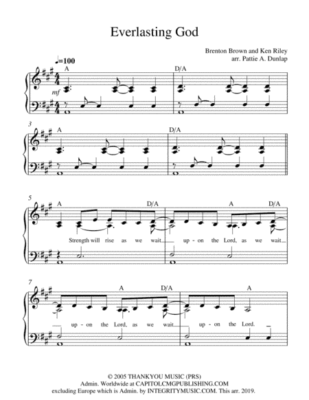 Everlasting God (arr. Pattie A. Dunlap)