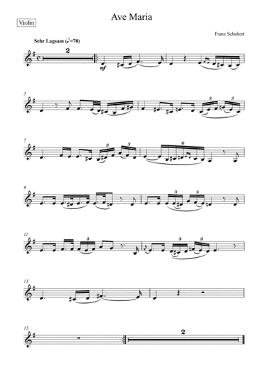 Franz Schubert - Ave Maria in D Major (Violin Solo) (arr. André Laitano)