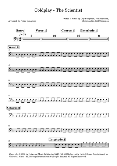 The Scientist (arr. Felipe Gonçalves)