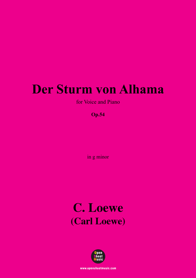 C. Loewe-Der Sturm von Alhama,in g minor,Op.54 (arr. OSM Press)