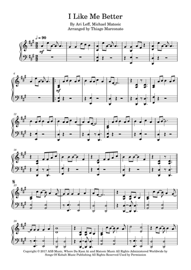 I Like Me Better (arr. Thiago Marconato)