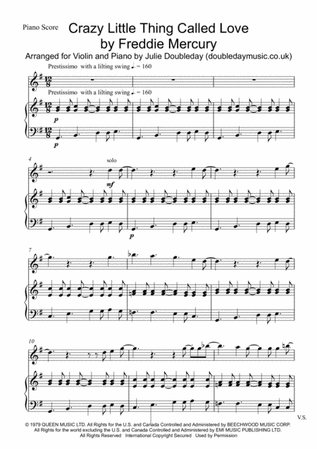 Crazy Little Thing Called Love (arr. Julie Doubleday)