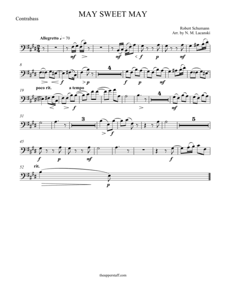 May Sweet May (arr. Nick Lacanski)