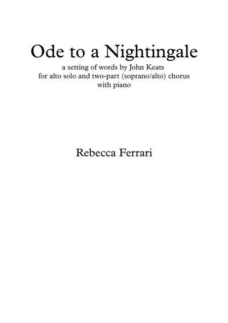 Ode to a Nightingale