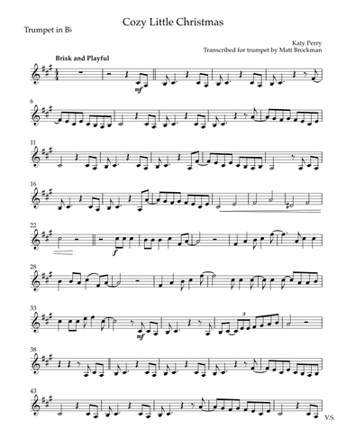 Cozy Little Christmas (arr. Matt Brockman)