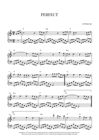 Perfect (arr. Cadenza Editions)
