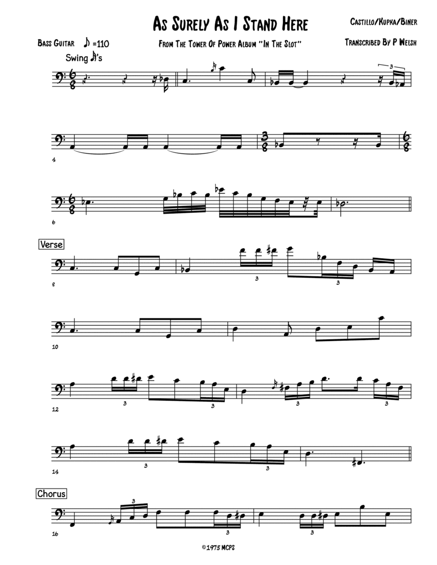 As Surely As I Stand Here (arr. Accubass)