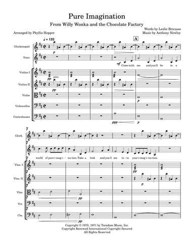 Reprise: Pure Imagination (at The Gates Of The Factory) (arr. Phyllis Hopper)
