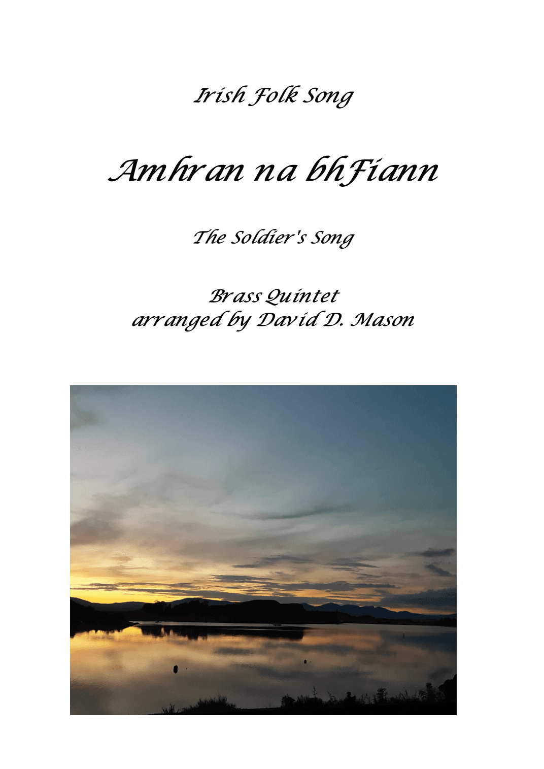 Amhràn na bhFiann (arr. David Mason)