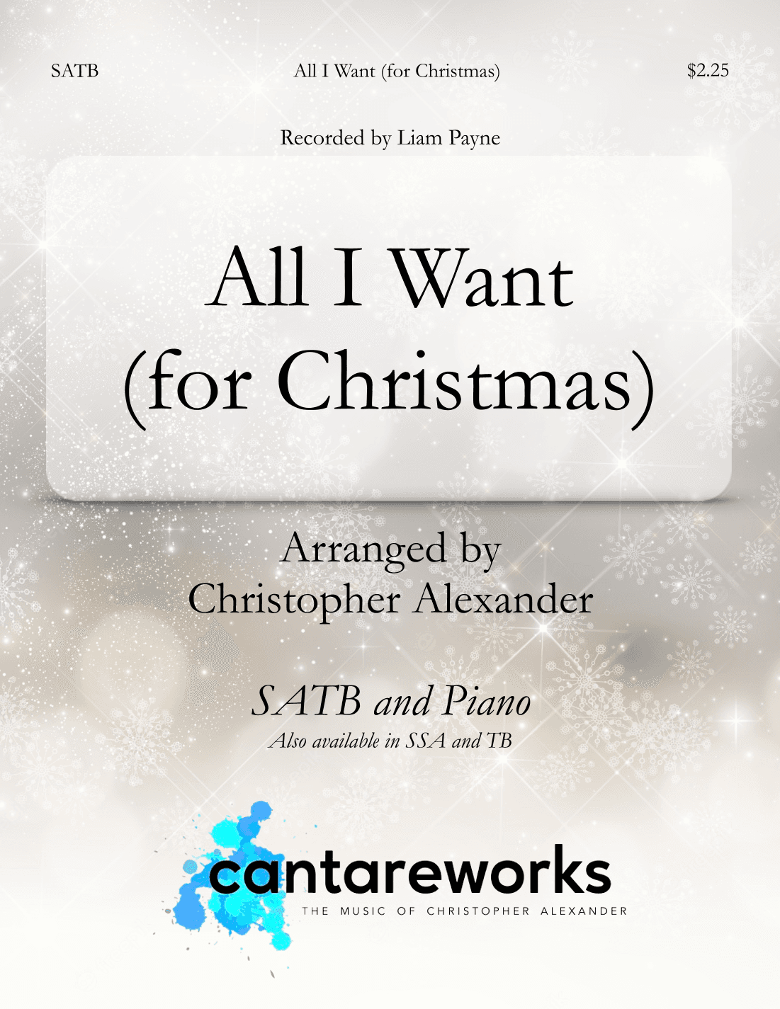 All I Want (for Christmas) (arr. Christopher Alexander)